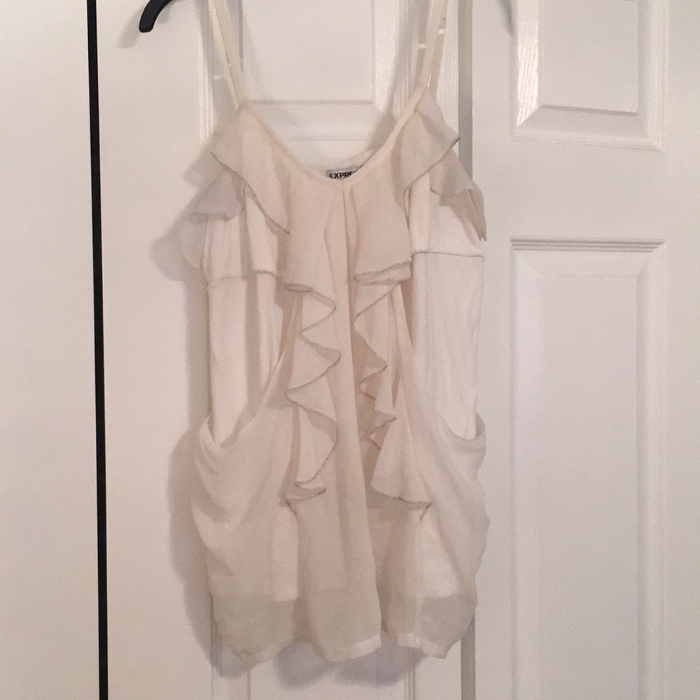 Off White Sassy Express Tank
